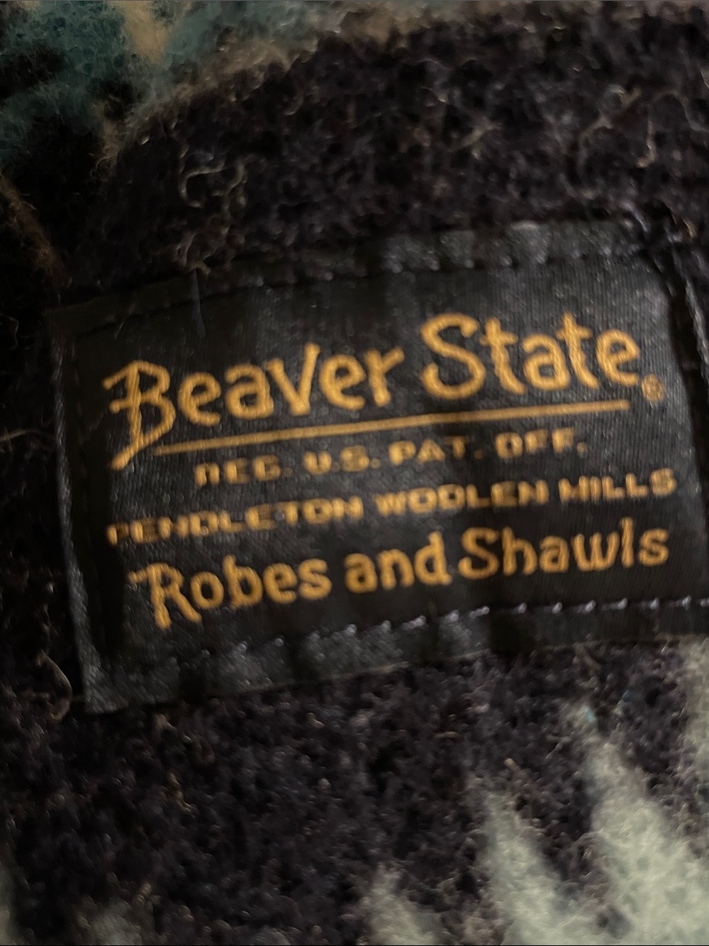 Soft Pendleton Saguaro Muchacho Baby Blanket (82% pure virgin wool, 18% cotton) - Picture 3 of 5